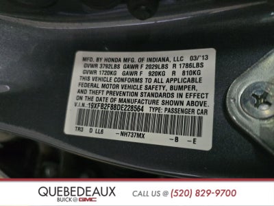 2013 Honda Civic Sdn EX