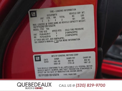 2003 Chevrolet Corvette 2DR CPE