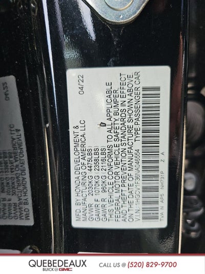 2022 Honda Accord Sedan Sport