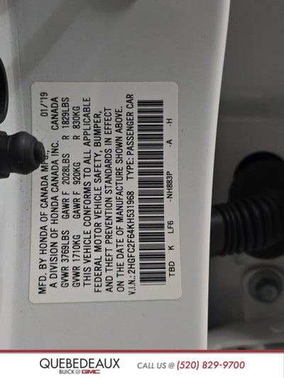 2019 Honda Civic Sedan LX