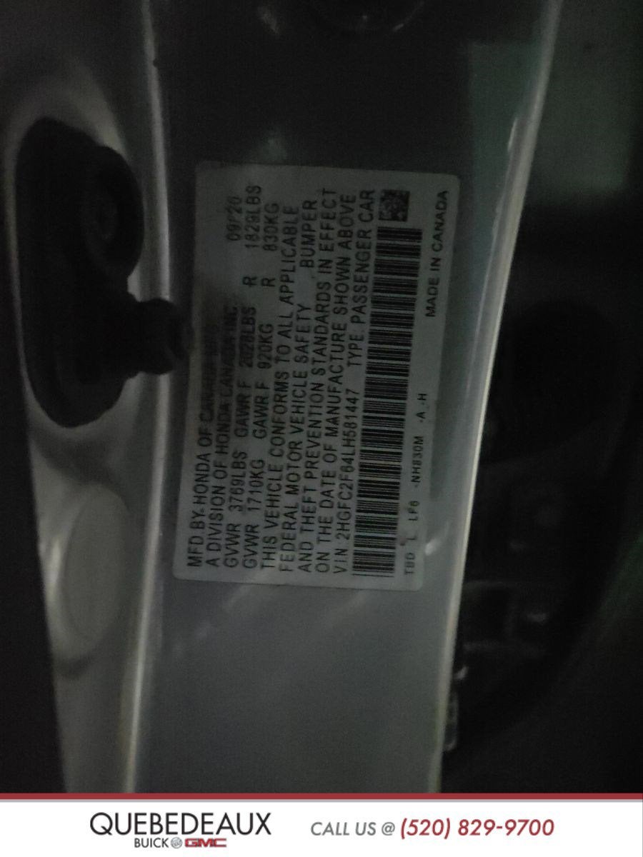 2020 Honda Civic Sedan LX