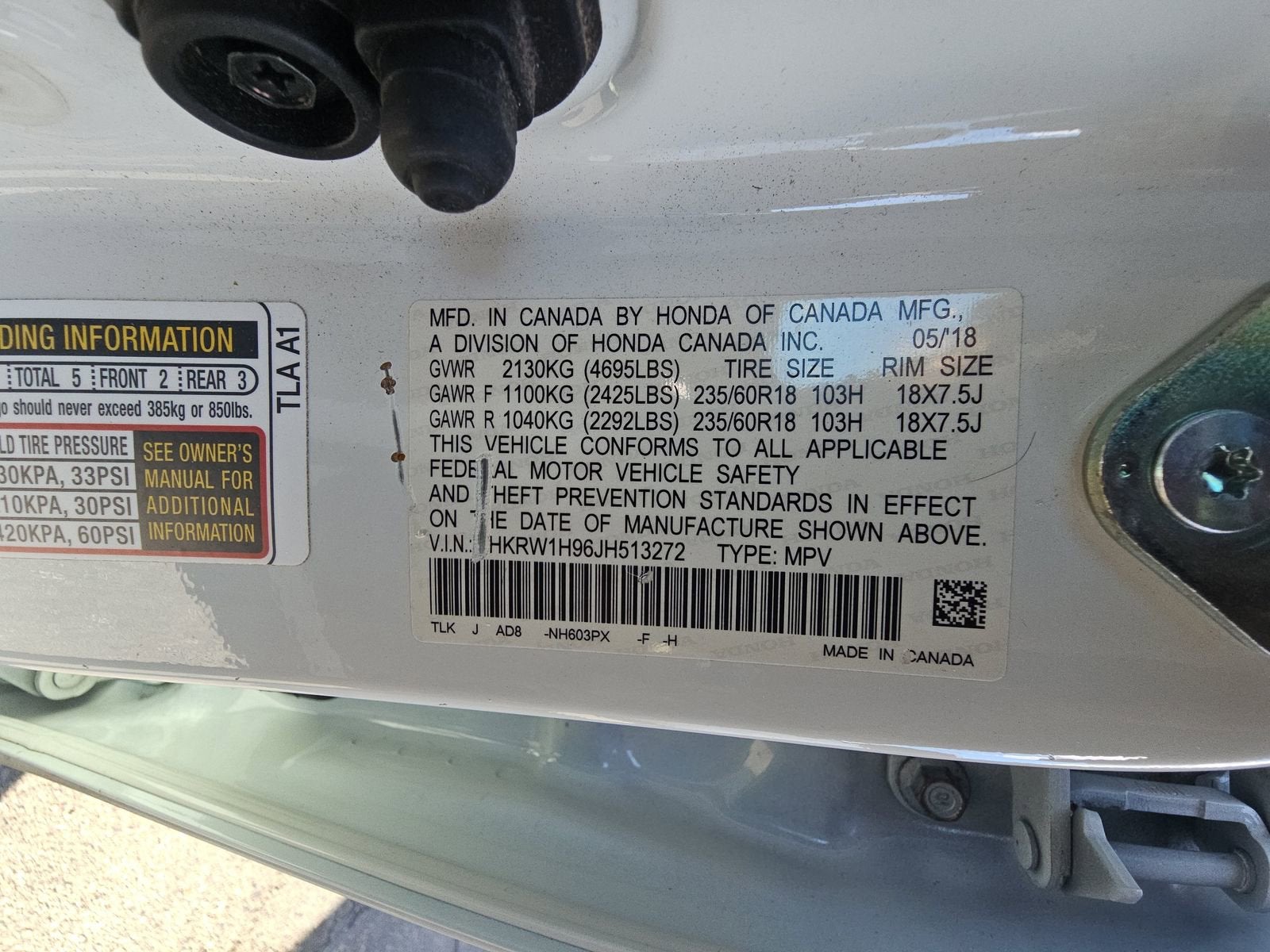 2018 Honda CR-V Touring