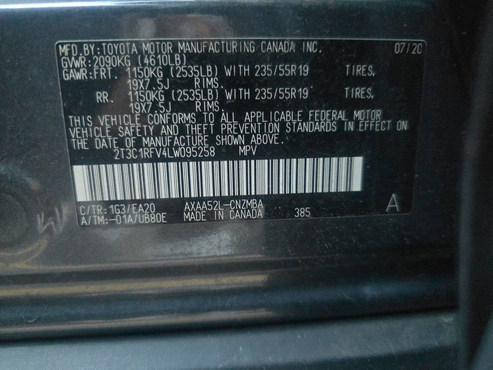 2020 Toyota RAV4 XLE Premium