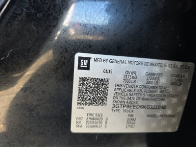 2019 GMC Sierra 1500 AT4