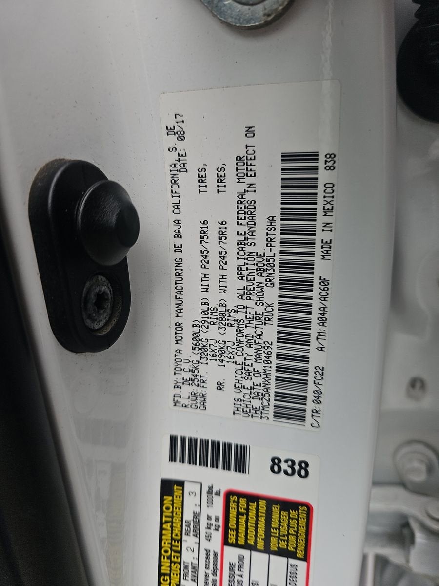 2017 Toyota Tacoma SR5