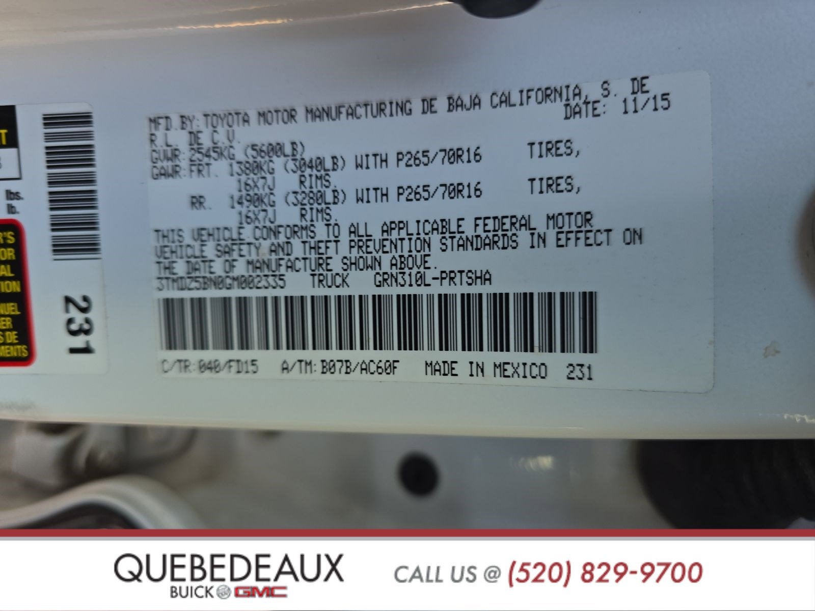 2016 Toyota Tacoma SR5