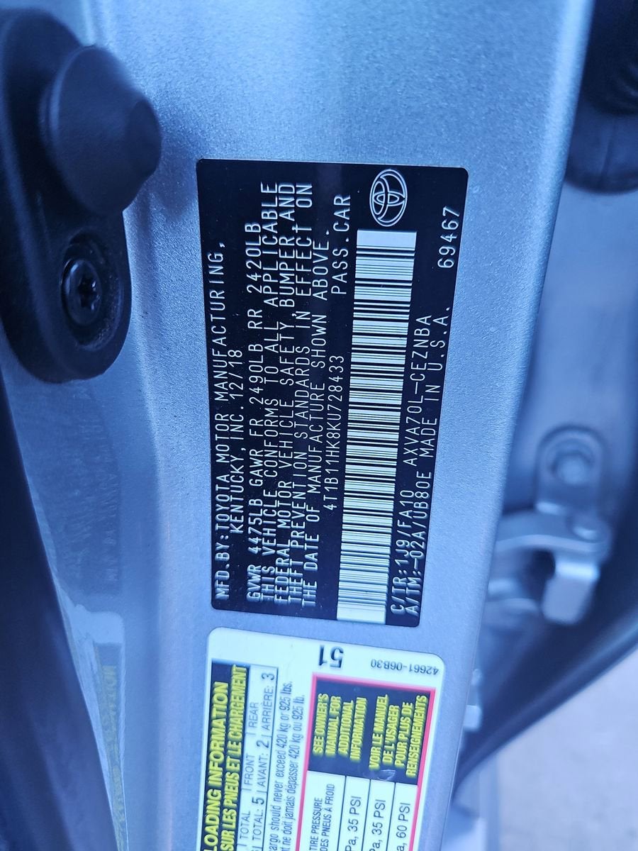 2019 Toyota Camry LE