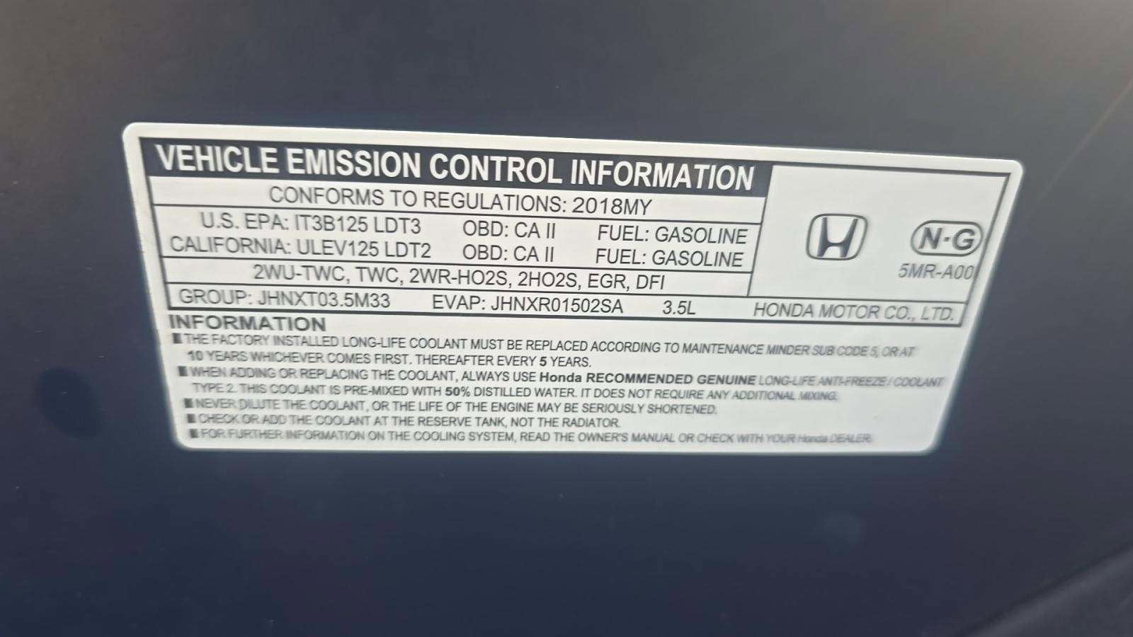 2018 Honda Odyssey EX-L