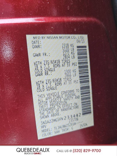 2015 Nissan Murano SL