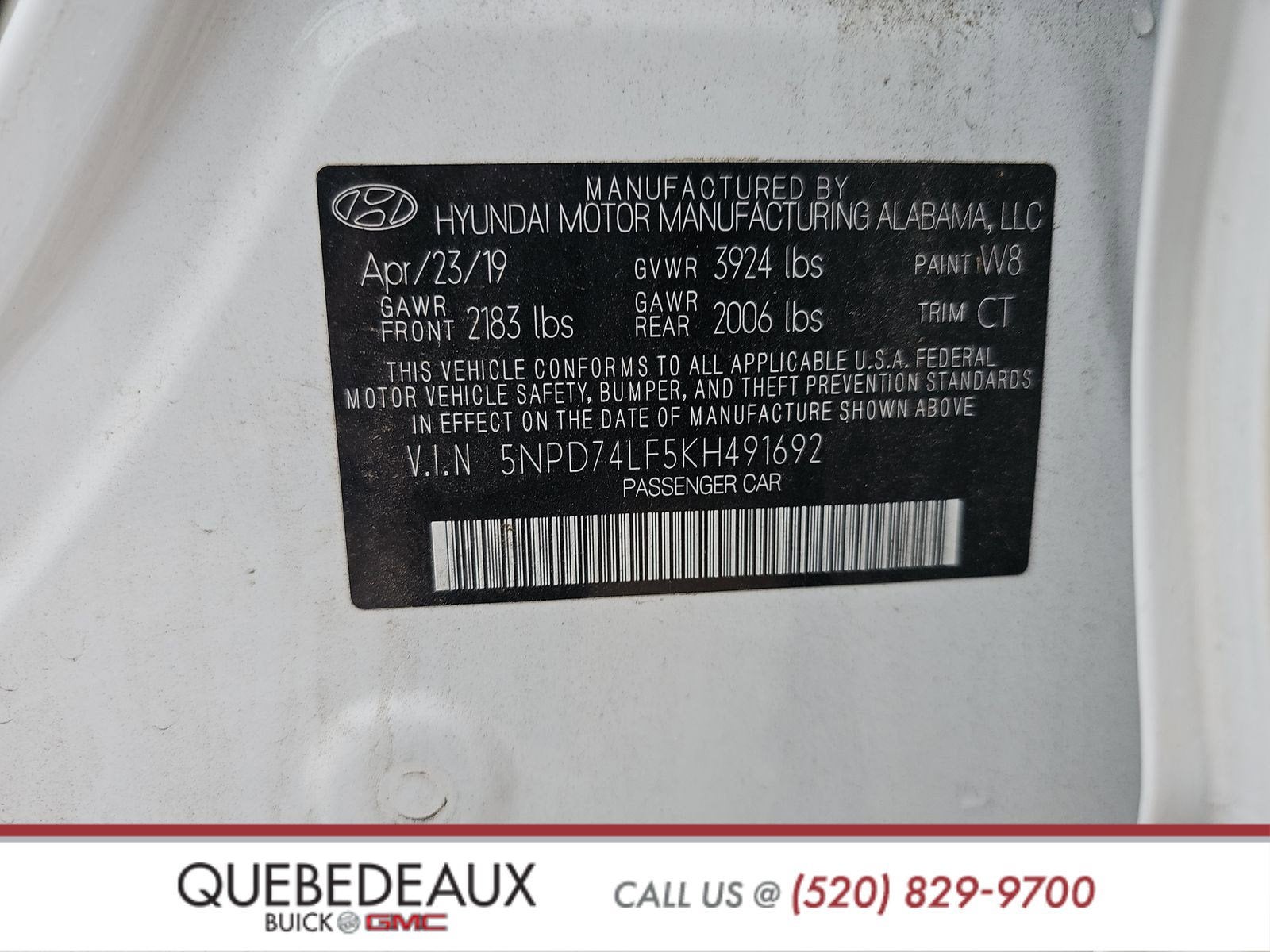 2019 Hyundai Elantra SE