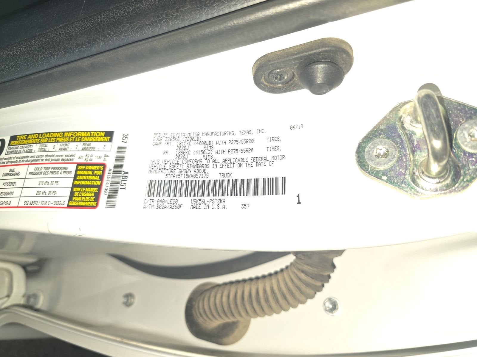 2019 Toyota Tundra 4WD SR5