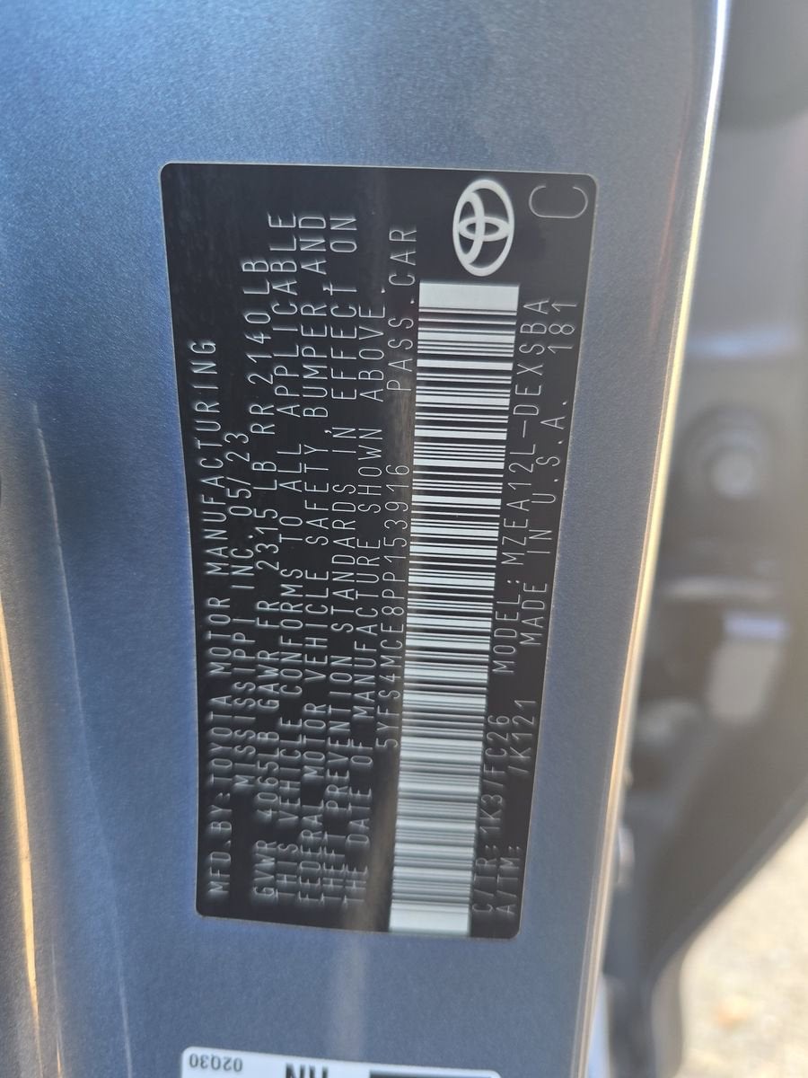 2023 Toyota Corolla SE