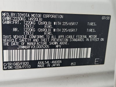 2020 Toyota RAV4 Hybrid LE