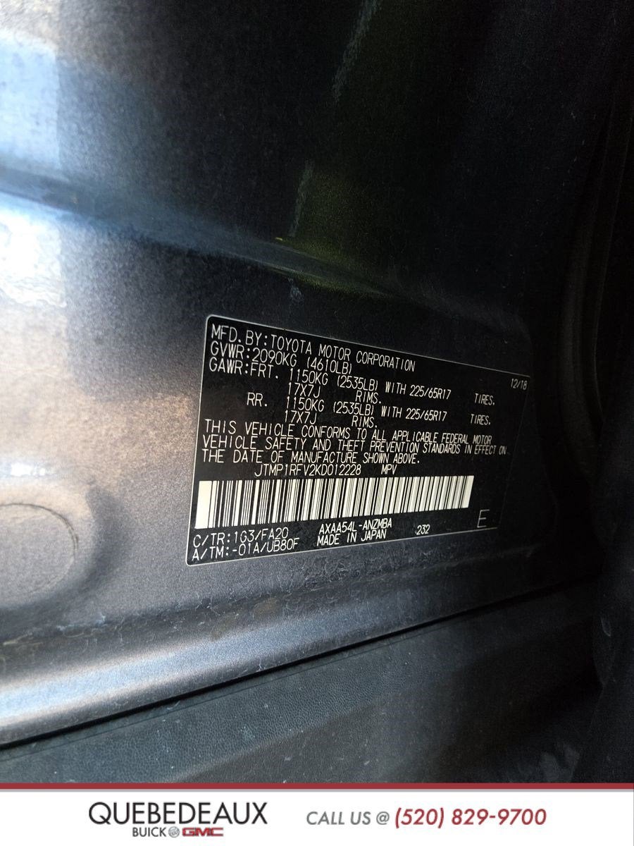 2019 Toyota RAV4 XLE