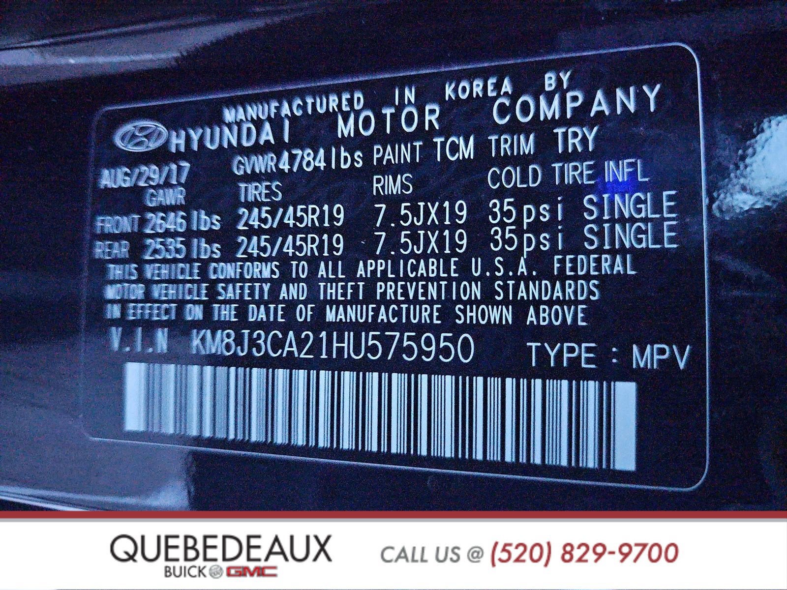 2017 Hyundai Tucson Limited