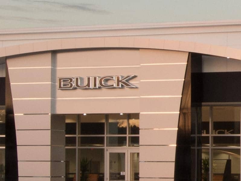 Quebedeaux Buick GMC in TUCSON AZ front during sunset